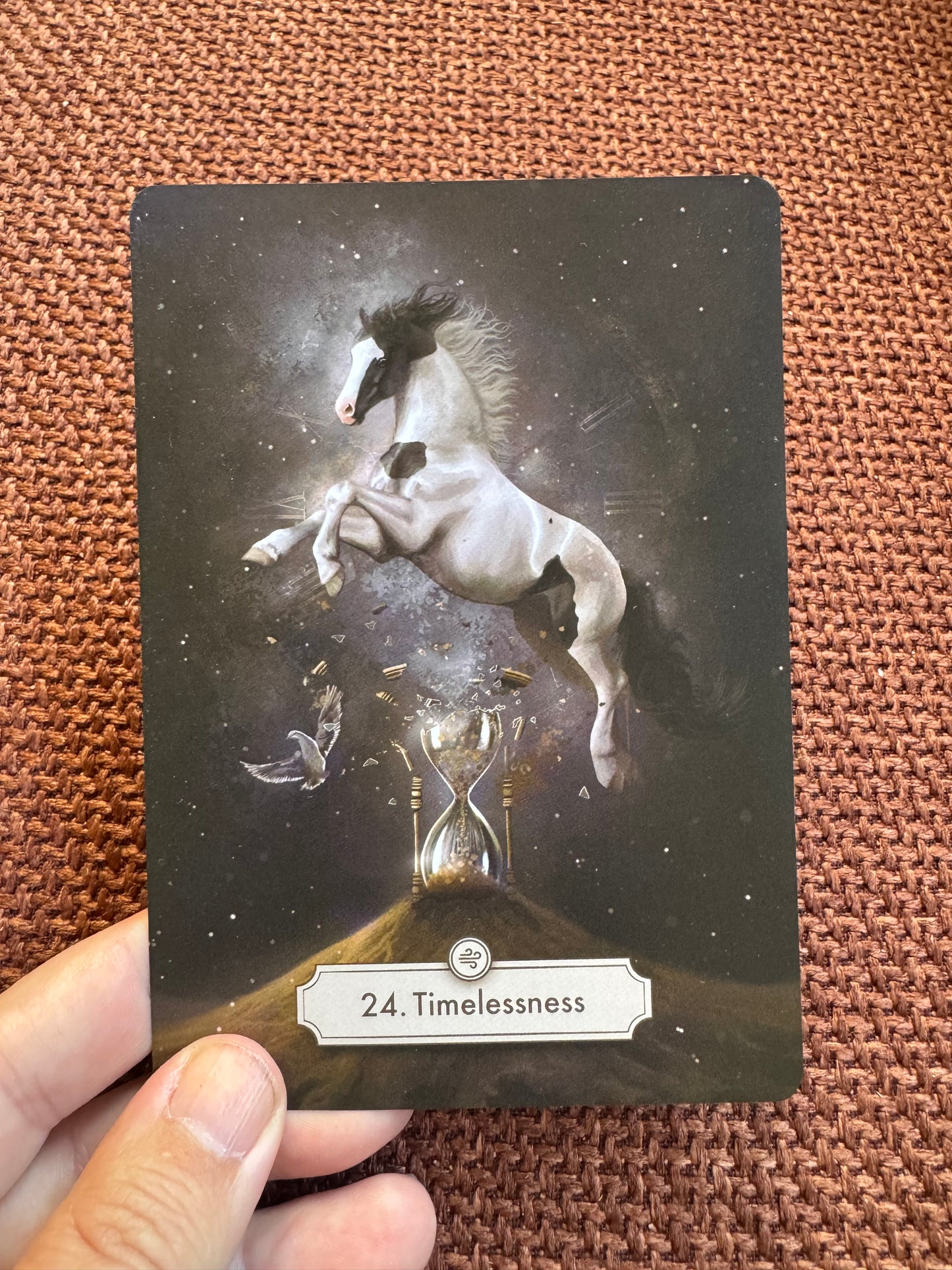 Package deal: Oracle card- deck and the book "Unlocking the wisdom of horses within you" ENG